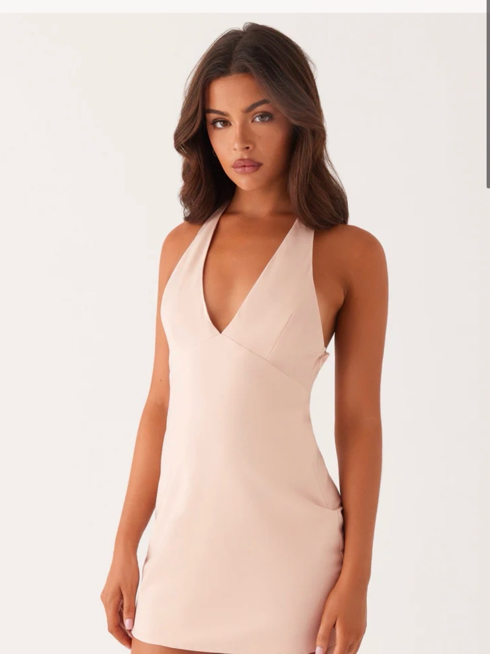 Peppermayo Halter V-Neck Mini Dress
